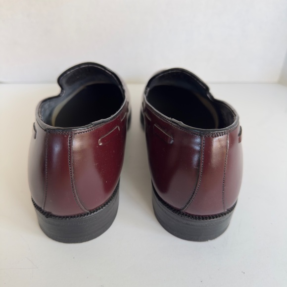 Men's Vintage Dark Red Burgundy Tassel Loafers 9D Florsheim? - Picture 5 of 6